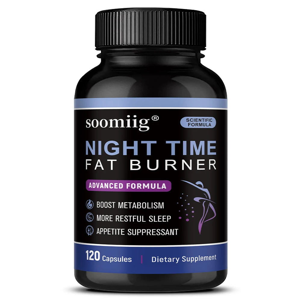 Nighttime Metabolism Booster – White Kidney Bean & Green Coffee Nighttime Supplement Qst 120 Count-1 bottle