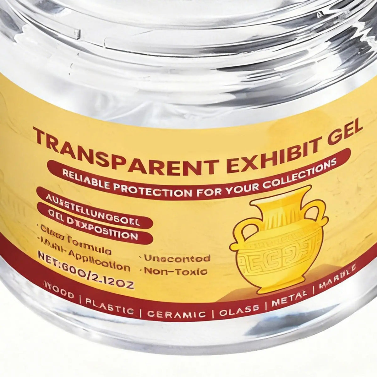 Clear Removable Museum Gel Adhesive for Antiques & Glass Museum Gel Adhesive Qme