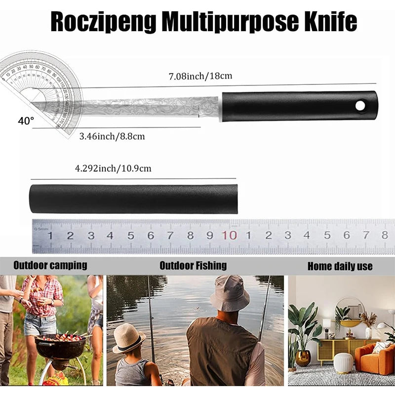 PLYS Fixed Blade Fruit Peeling Knife with Sheath – 1 or 2 Pcs Fixed Blade Knife Qst