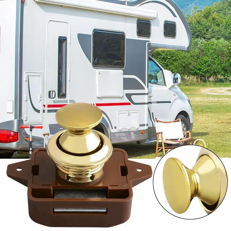 Keyless Push Cabinet Lock for RV Caravan Boat Cupboard Cabinet Latch Lock Qst