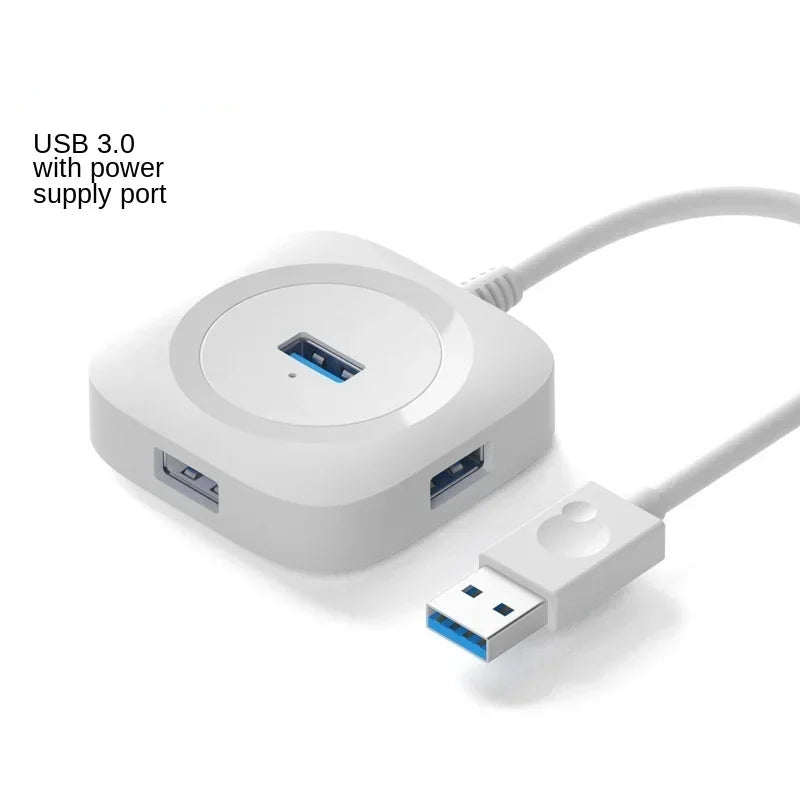 Mini USB 3.0 Hub – 4-Port High-Speed Splitter Expander USB Hub Qme