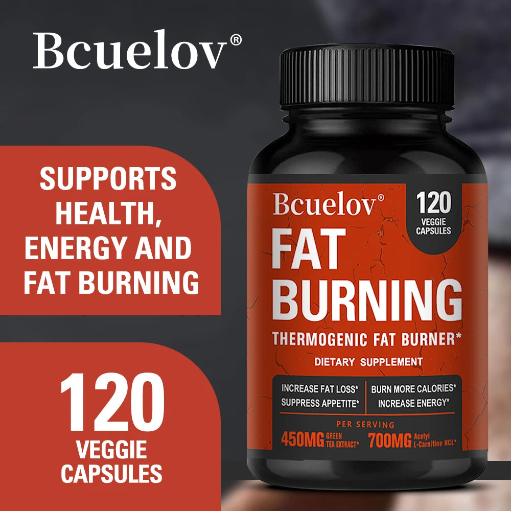 Acetyl-L-Carnitine Capsules | Green Tea & Caffeine Blend Dietary Supplement Qst