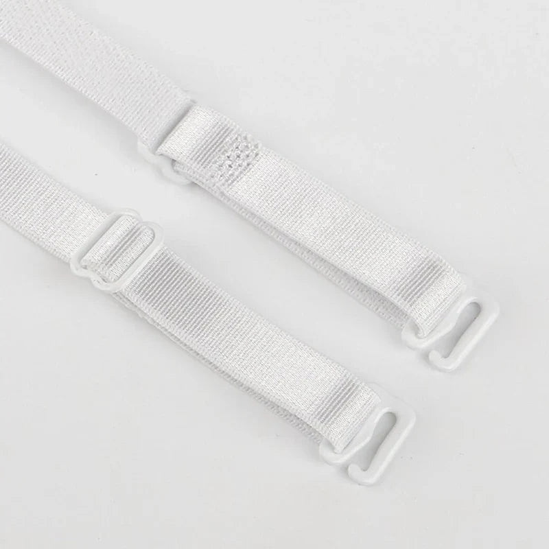 Women's Slip-Resistant Double Shoulder Elastic Bra Straps Bra Straps Qme WHITE one size China Mainland