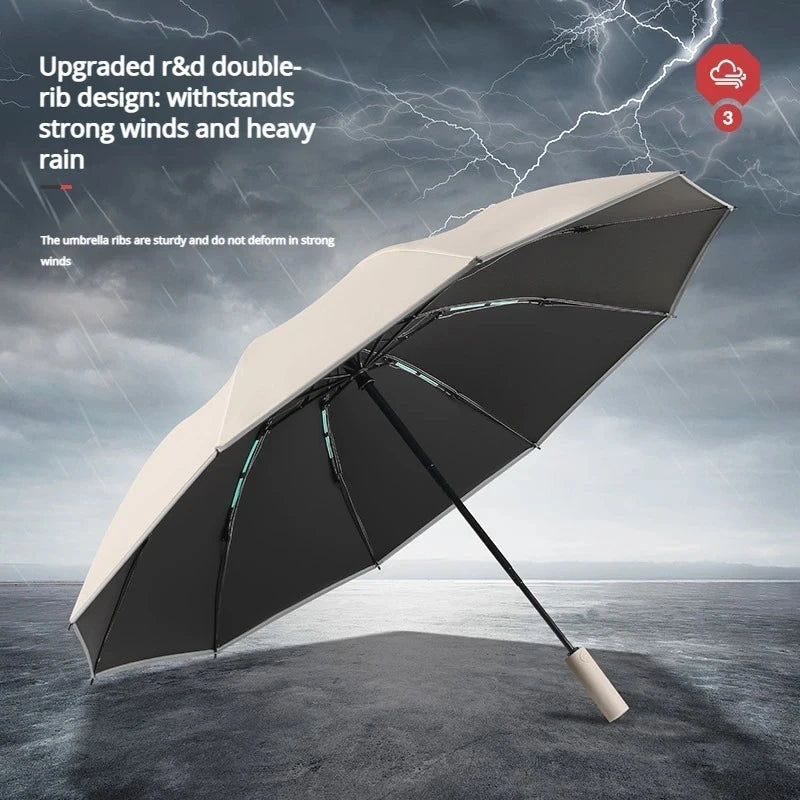 20-Bone Windproof Reverse Folding Umbrella – UV Reflective Folding Umbrella Qst