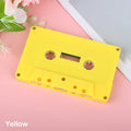 Blank Cassette Tape Shell | Empty Magnetic Recording Case Cassette Tape Shell Qme Yellow
