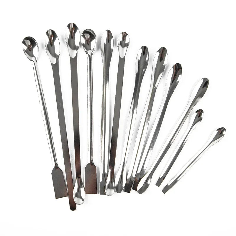 Stainless Steel Lab Spoon Spatula – Mixing & Sampling Tool Lab Spoon Spatula Qme One Size