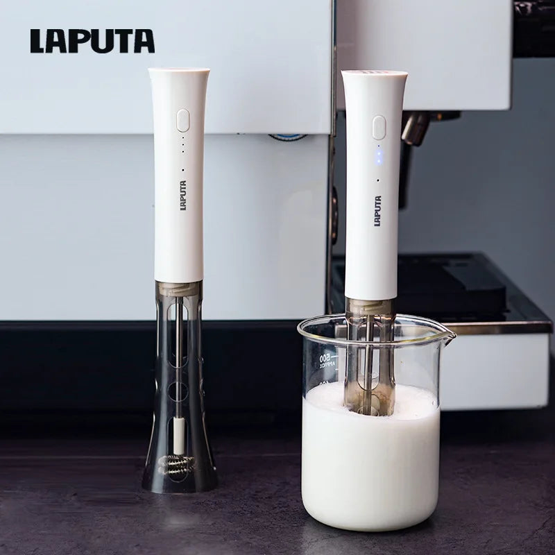 Wireless Automatic Milk Frother & Latte Art Maker – White Milk Frother Qme