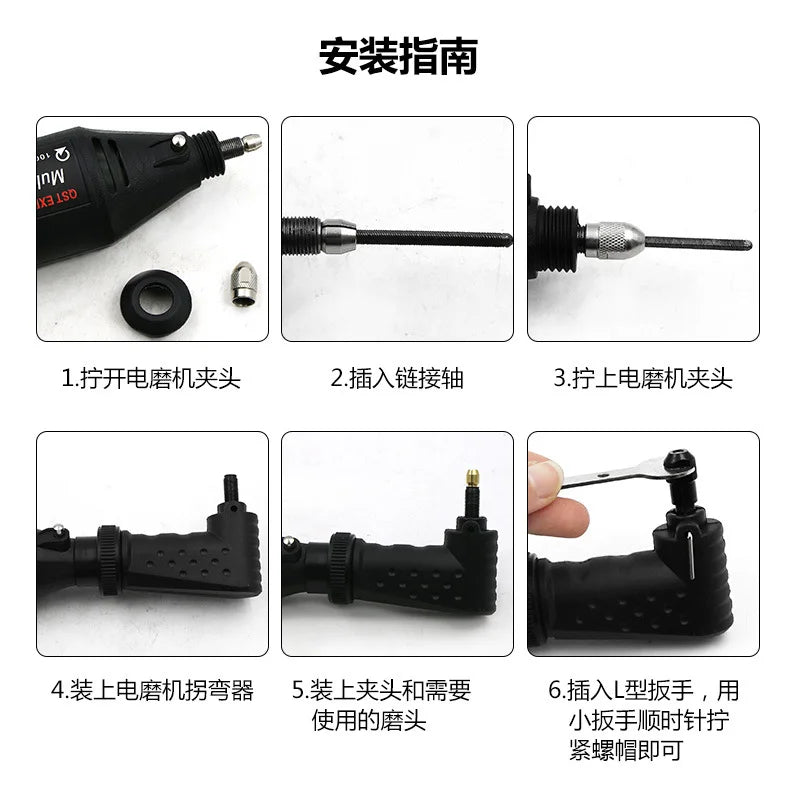 Right Angle Converter Attachment for Dremel Rotary Tools Rotary Tool Attachment Qme
