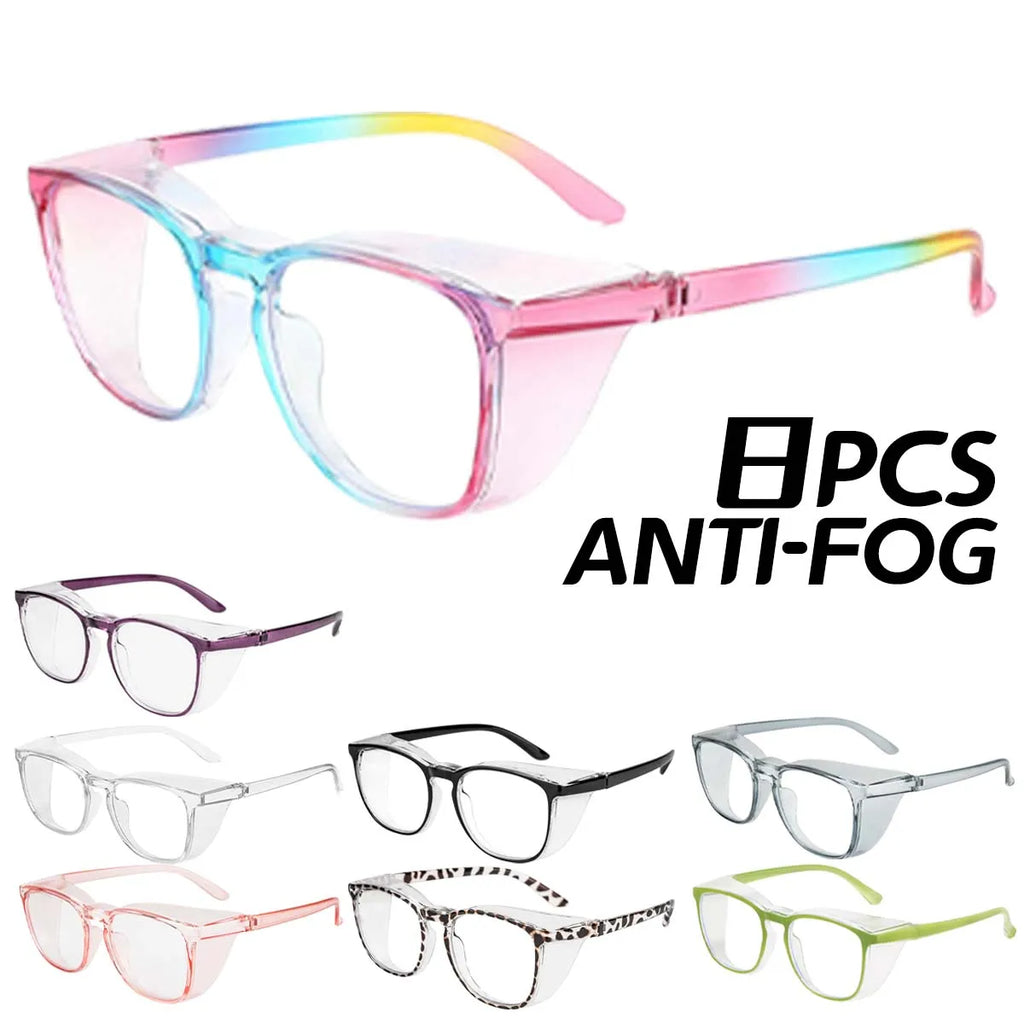 8-Pack Safety Goggles – Anti-Fog, UV & Blue Light Protection Protective Safety Goggles Qst