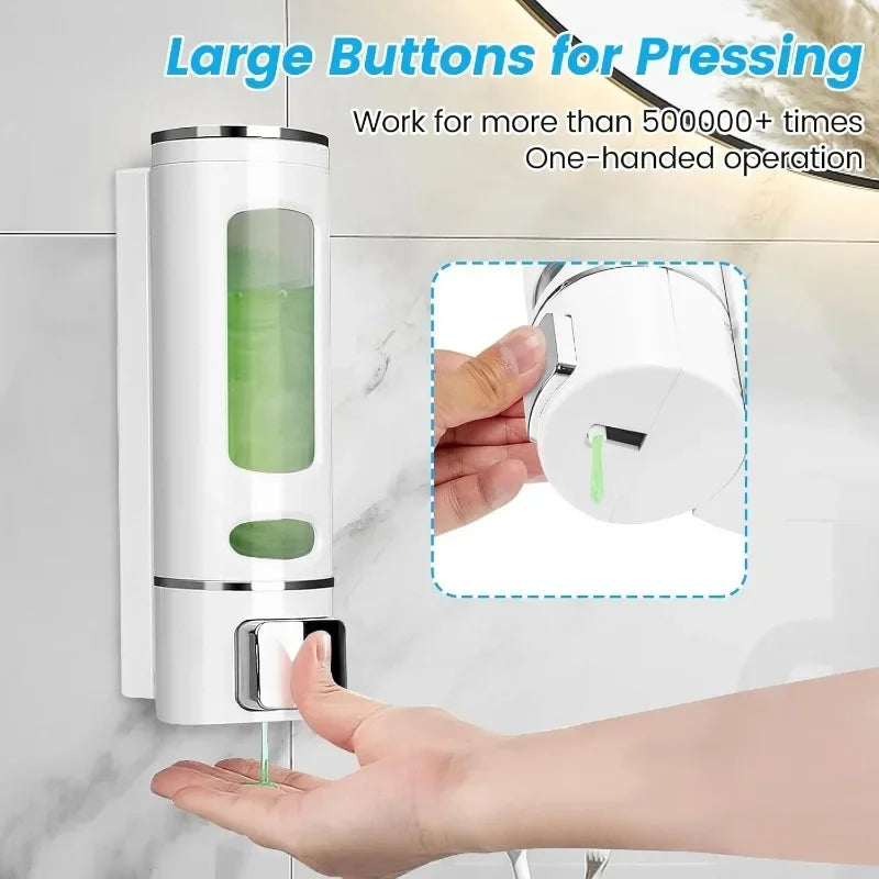 Wall Mounted Liquid Soap Dispenser – Refillable ABS Pump Soap Dispenser Qme