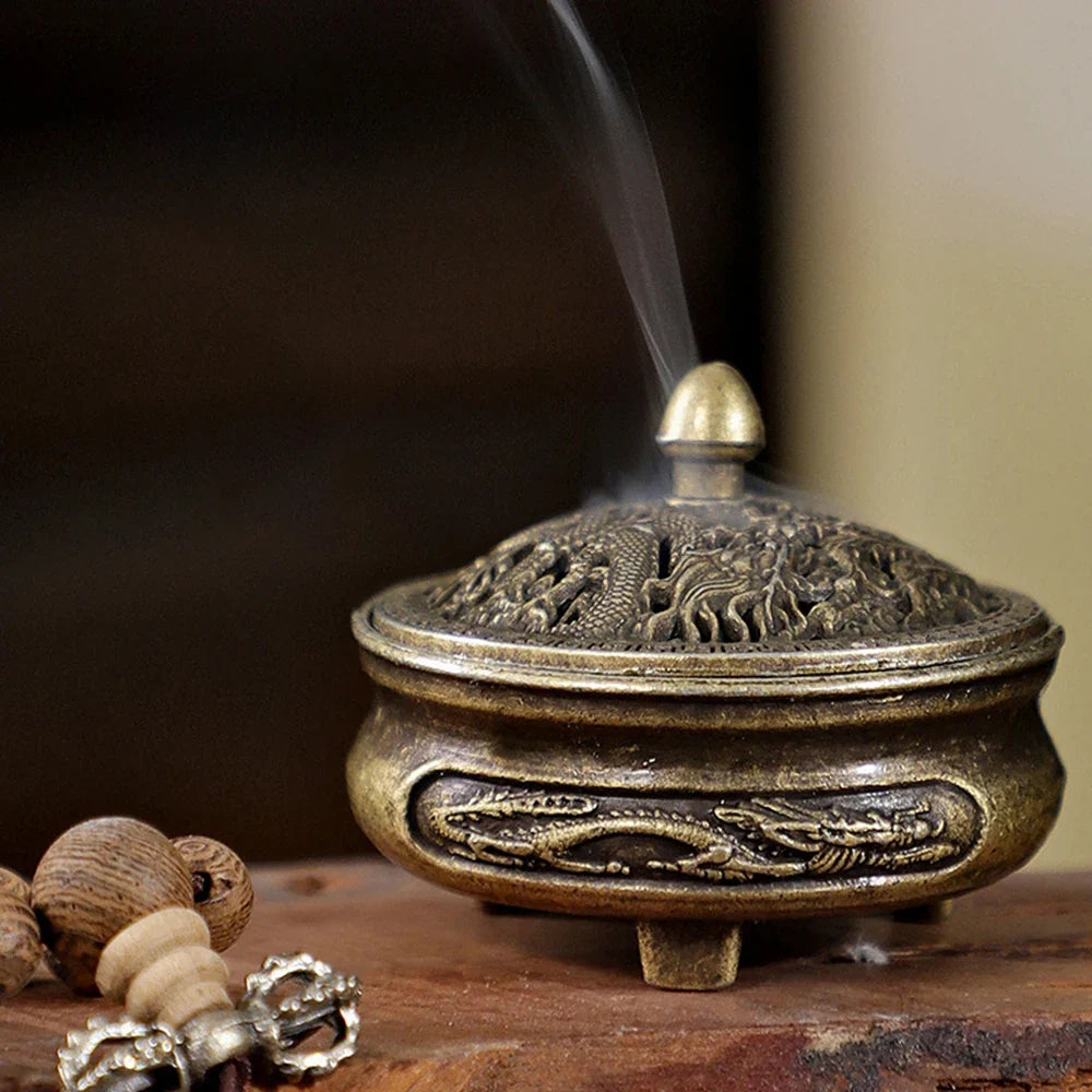 Three-Legged Fingertip Incense Burner | Non-Stick Powder Tray Incense Burner Qme