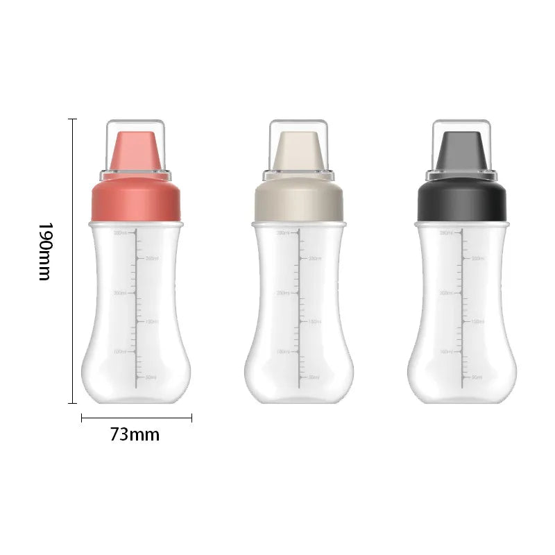 Condiment Squeeze Bottles with Nozzles – 350ml Plastic Set Condiment Squeeze Bottles Qme