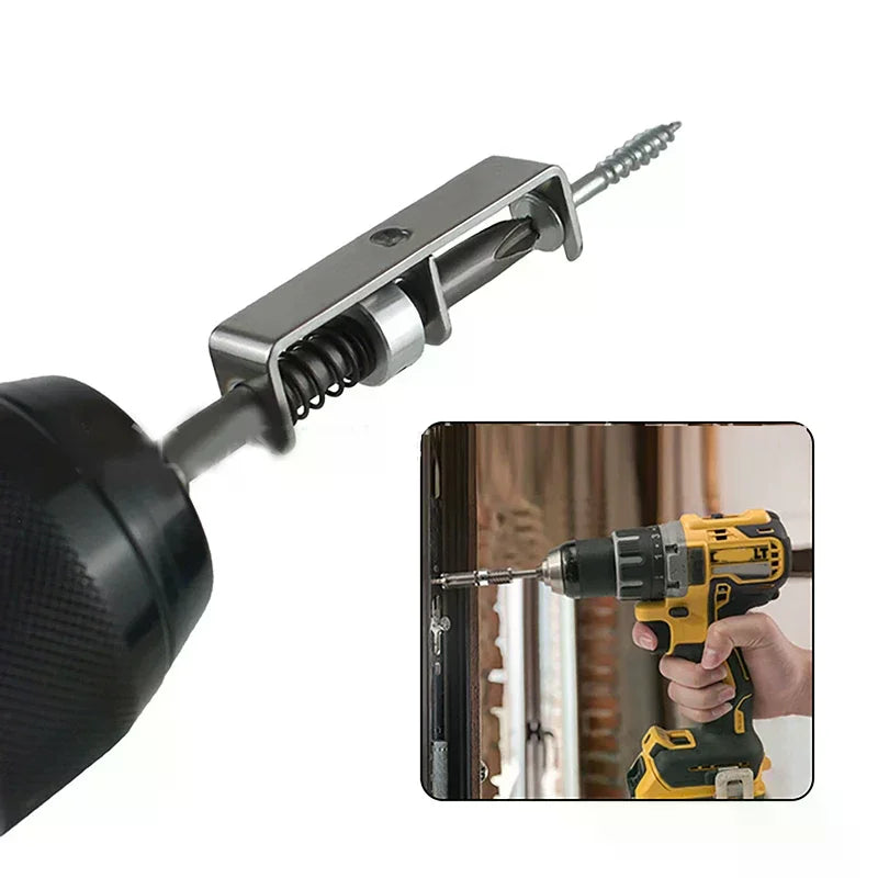 Spring-Loaded Screw Holder Bit | Anti-Drop Screwdriver Tool Screwdriver Bit Holder Qme