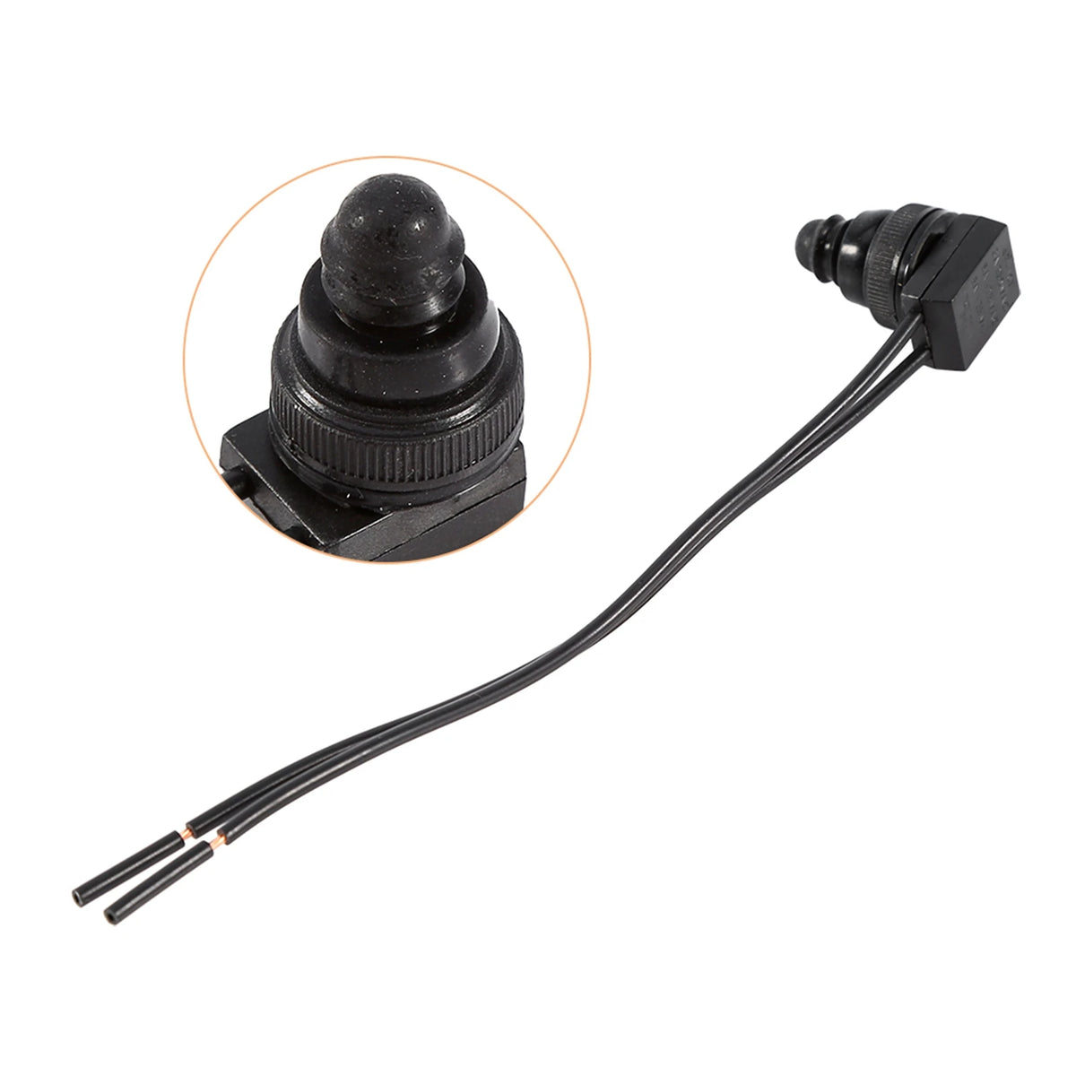 12V Waterproof Push Button Switch 5-Pack – Car & Motorcycle Waterproof Push Switch Qst