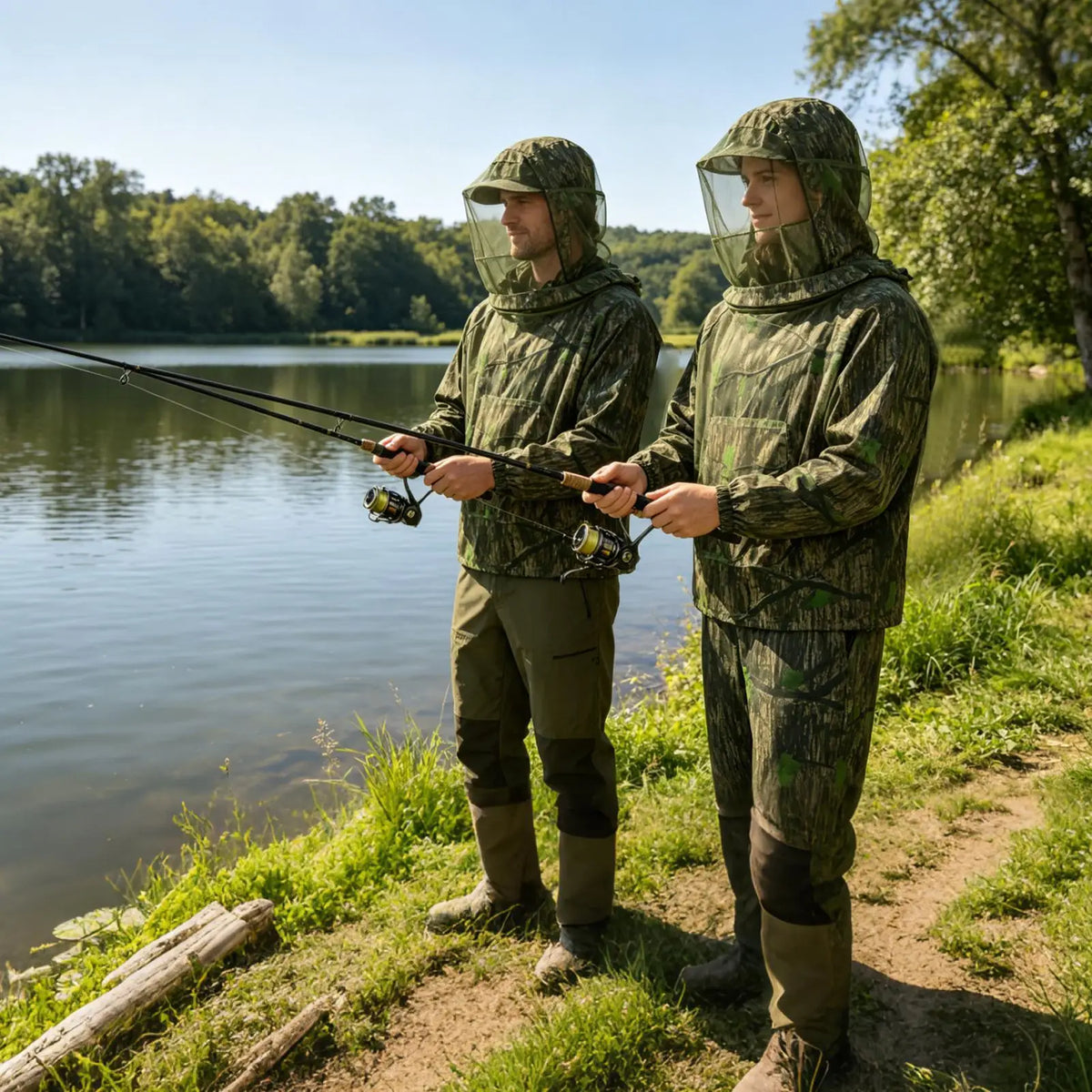 Mesh Hooded Insect-Proof Suit for Fishing Hunting & Hiking Outdoor Insect-Proof Suit Qst
