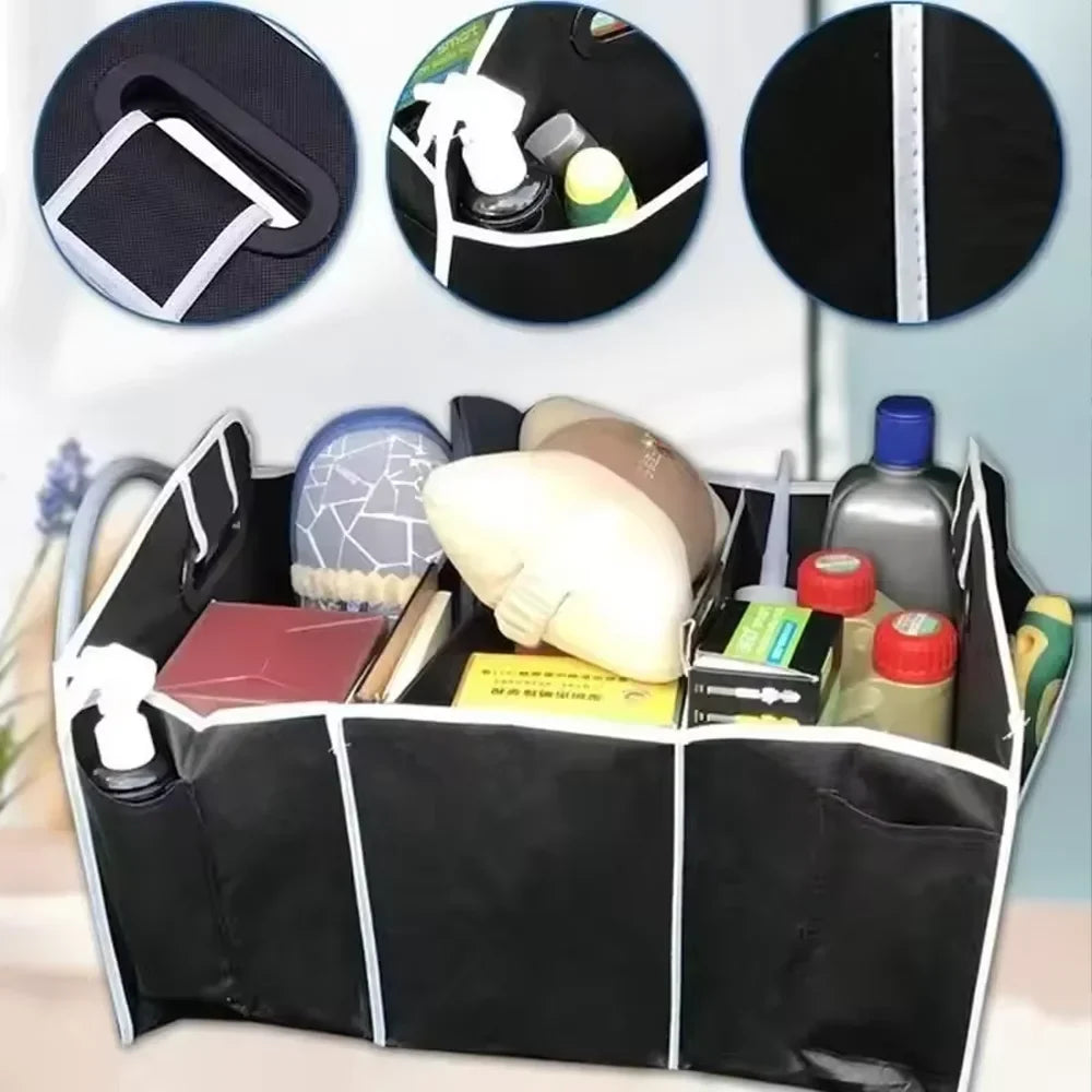 Foldable Car Trunk Organizer | Non-Woven Storage Box for SUV Car Trunk Organizer Qme