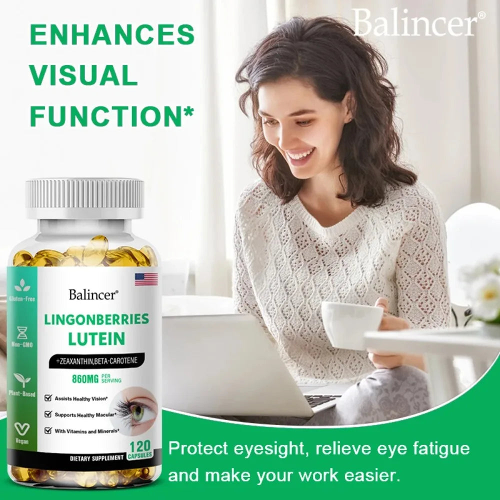 Lutein & Zeaxanthin Eye Supplement – Vision & Blue Light Defense Eye Health Supplement Qst