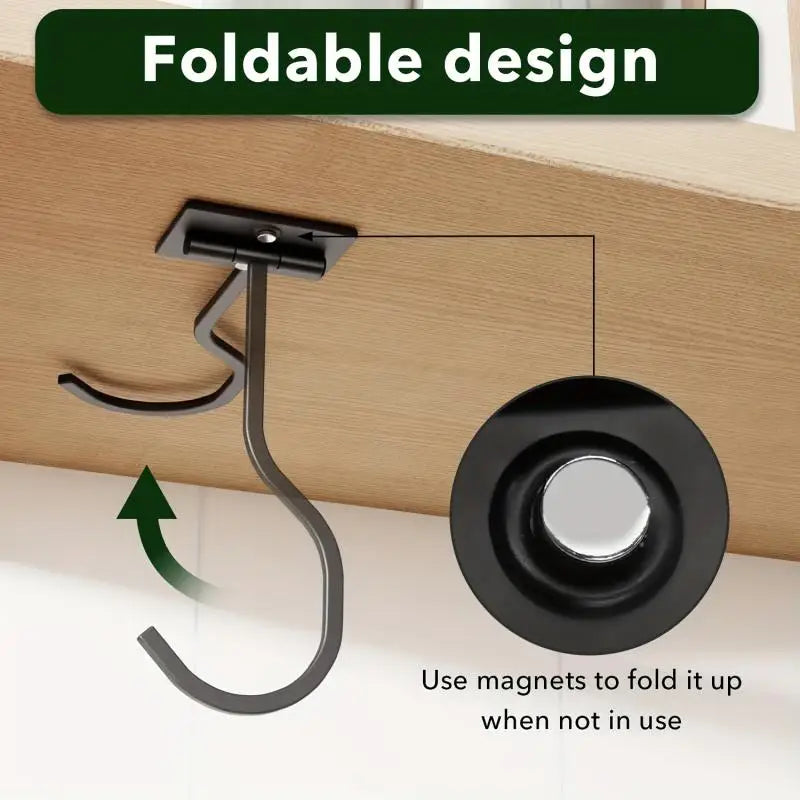 Under-Cabinet Banana Hook | Stainless Steel Screw-Mount Hanger Kitchen Cabinet Hook Qme Default Title