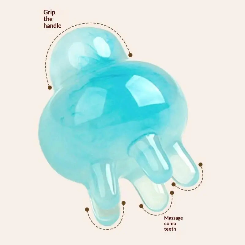 Resin Octopus Scalp Massage Comb & Gua Sha Tool | 4 Colors Scalp Massage Comb Qme