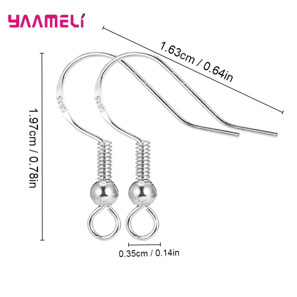 925 Sterling Silver France Hook Earwires – DIY Jewelry Findings Earring Findings Qme