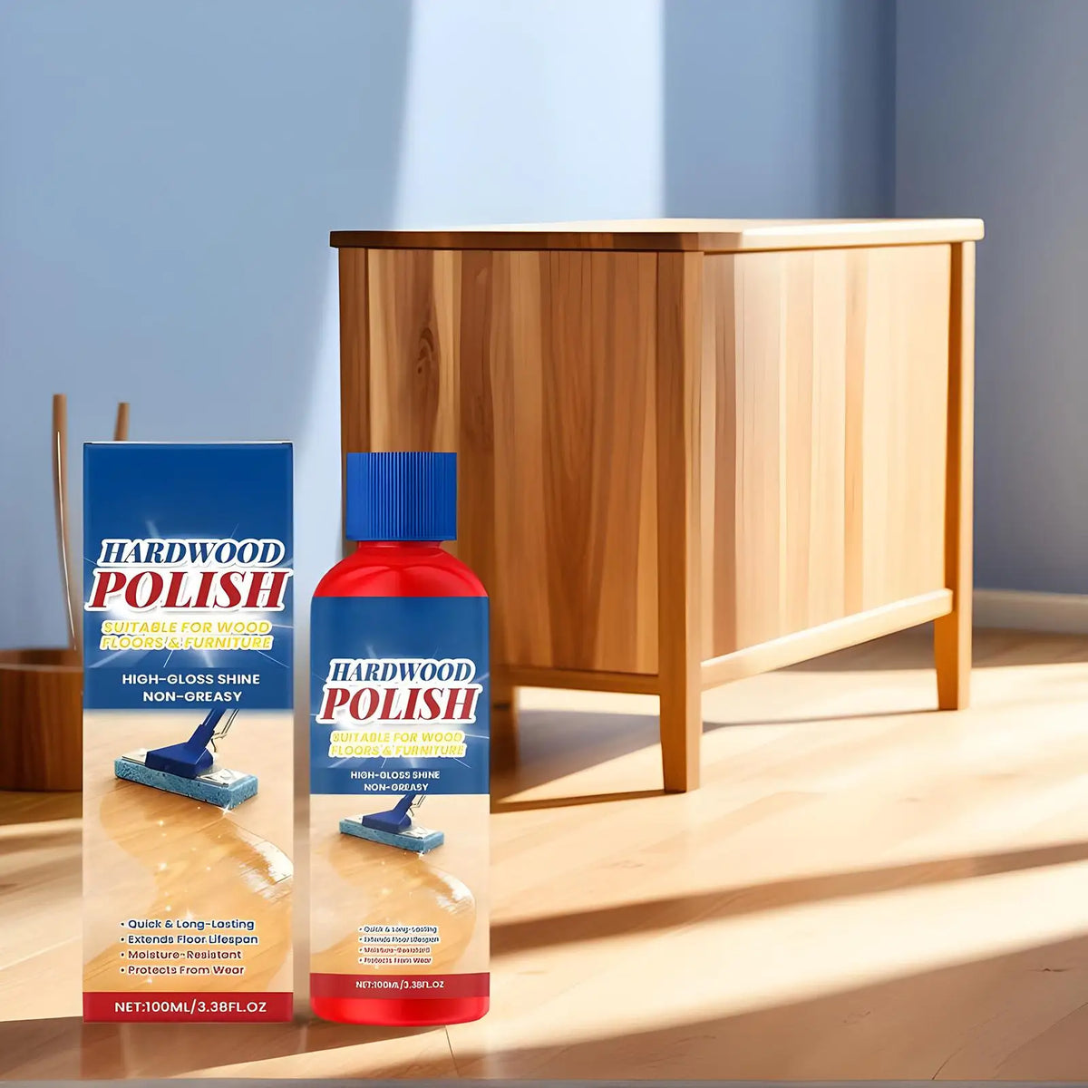 Wood Floor Cleaner Scratch Repair & Laminate Shine Polish 100ml Floor Cleaner Polish Qme
