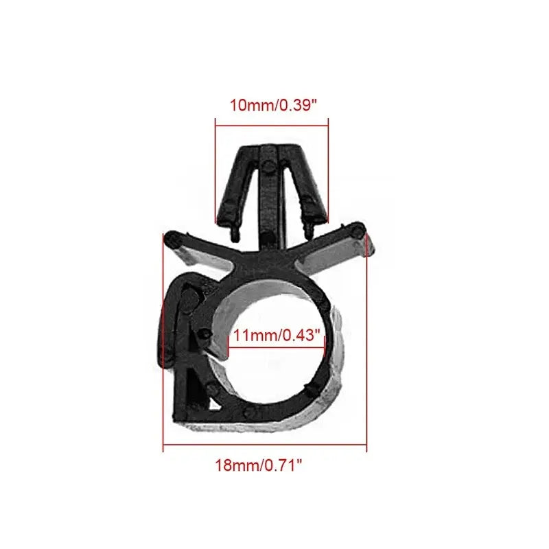 Car Wiring Harness Cable Clip Fastener Buckle – 10 Pack Cable Fastener Clip Qme 10PCs