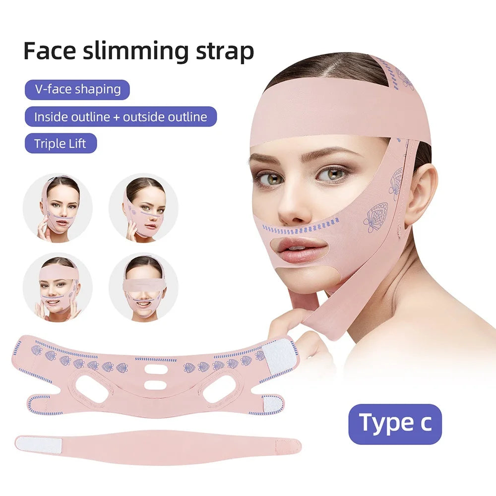 V Line Face Shaper Bandage – Chin & Cheek Lift Strap Face Shaper Strap Qst Type C