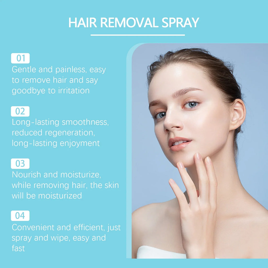 Natural Hair Removal Spray – Body, Armpit & Leg Depilatory Depilatory Spray Qme
