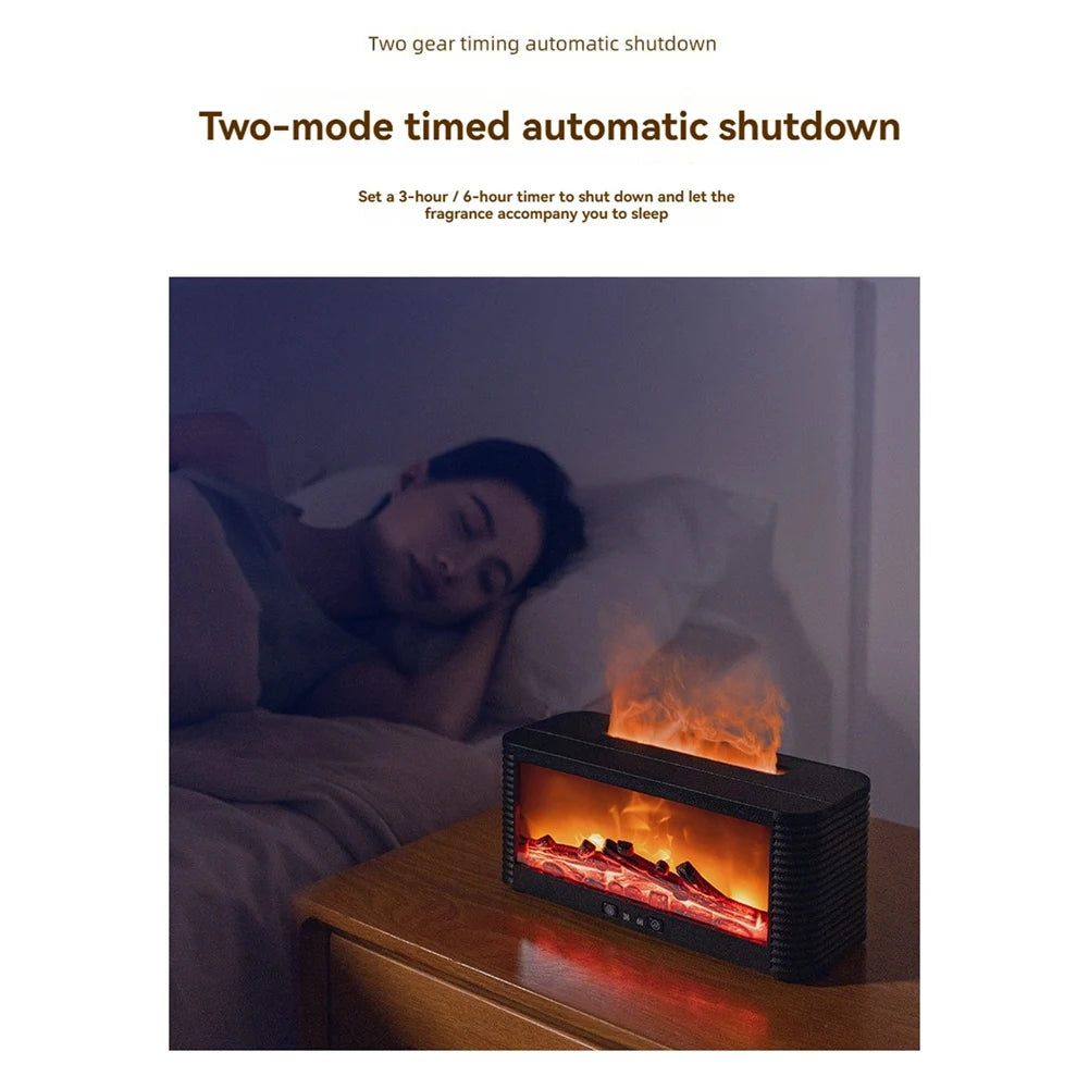 MiLESEEY Flame Aromatherapy Humidifier – Timer & Auto-Off Aromatherapy Humidifier Qst