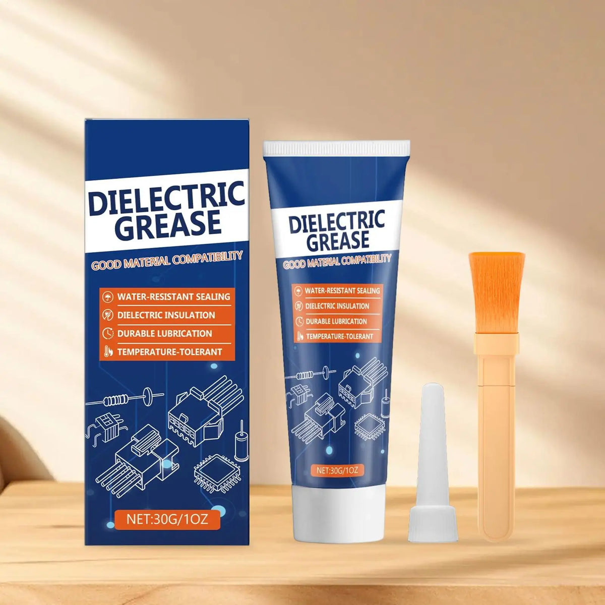 Dielectric Silicone Grease with Brush – Automotive Lubricant Automotive Lubricant Qme
