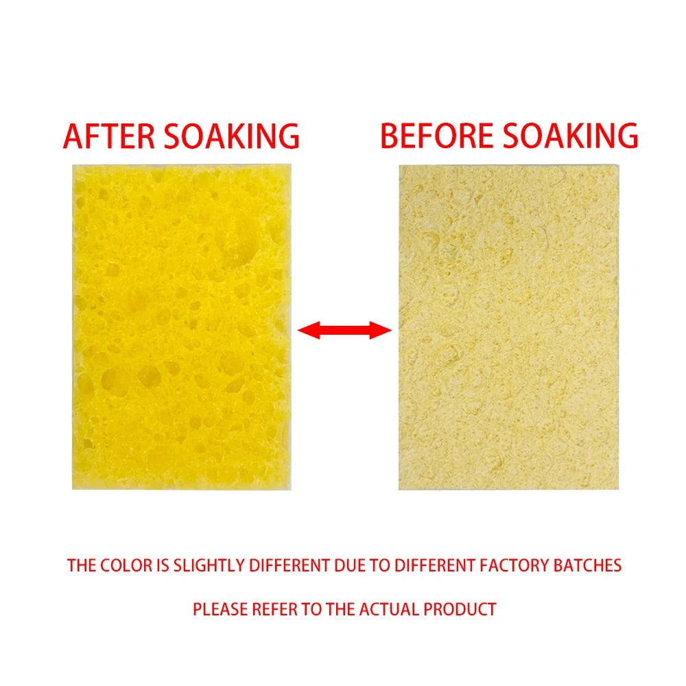 Soldering Iron Tip Cleaning Sponge 100x60mm Heat Resistant Soldering Accessory Qme