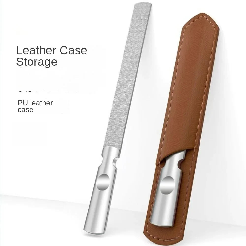 Double Sided Stainless Steel Nail File – Manicure & Pedicure Nail File Qme Long