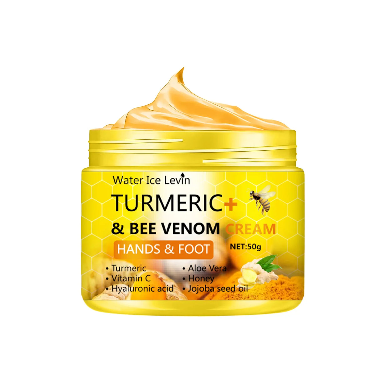Turmeric & Bee Venom Hand & Foot Repair Cream | Deep Moisture Hand & Foot Cream Qme A