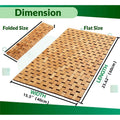 Foldable Bamboo Bath Mat – Eco-Friendly Non-Slip Wooden Bathmat Bamboo Bath Mat Qst M 40X60CM