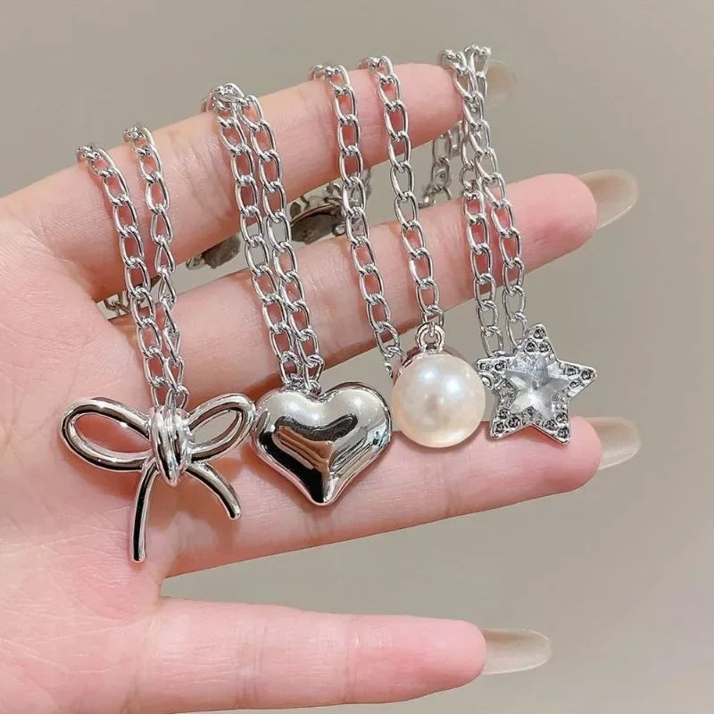 Multi-Layer Tassel Chain Jeans Cuff Clips – Bow Star Pearl Decorative Cuff Clip Qme