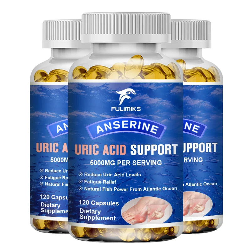 Uric Acid Cleanse Supplement – Tart Cherry & Turmeric | 120ct Dietary Supplement Qst 120pcs - 3 BOX
