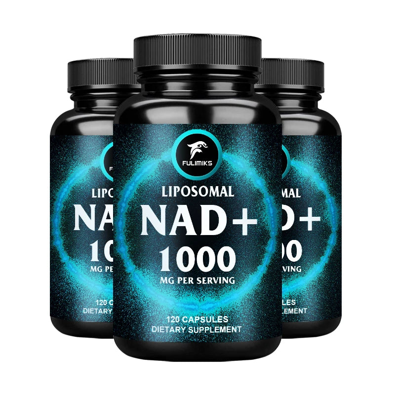 Organic Liposomal NAD+ Capsules – Energy, Skin & Brain Dietary Supplement Qst 120pcs - 3 BOX