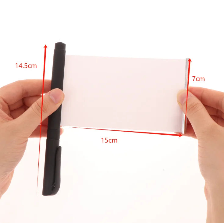 Hidden Pull-Out Note Pen – Secret Paper Writing Tool | 4 Colors Novelty Writing Pen Qme