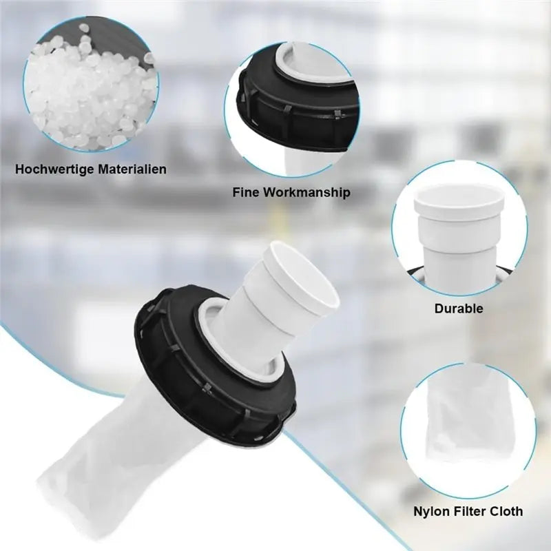 B15C IBC Lid Filter DN150 – 180° Washable Nylon Rainwater Filter IBC Rainwater Filter Qst As Shown