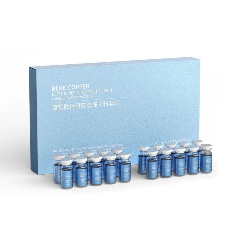 Blue Copper Peptide Freeze-Dried Powder – Firms, Brightens & Lifts Peptide Skin Serum Qme 30mgX10 and 3mlX10