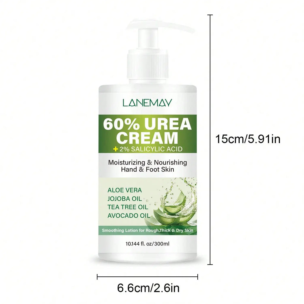 Lanemay 60% Urea Hand & Foot Cream – 300ml Deep Moisturizer Hand & Foot Cream Qst