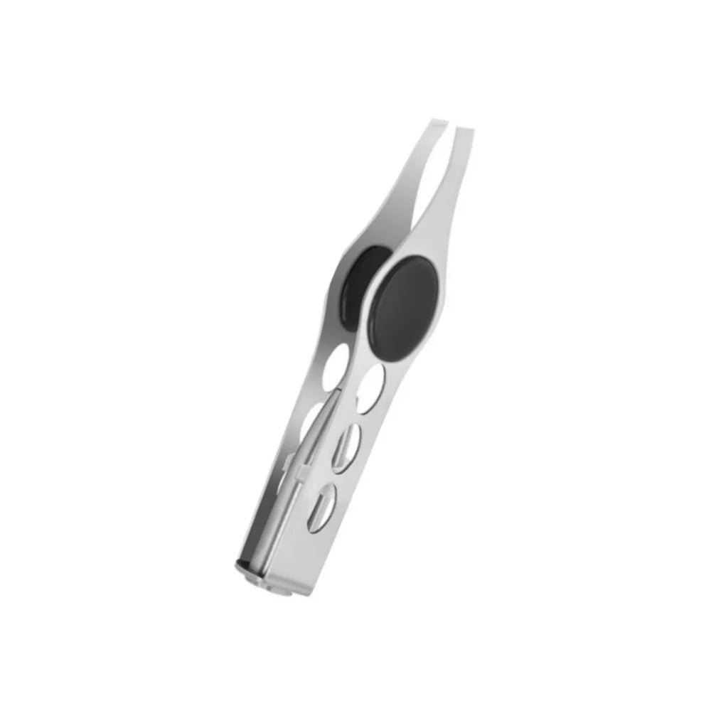 LED Lighted Eyebrow Tweezers – Precision Illuminated Beauty Tool Illuminated Tweezers Qme Black