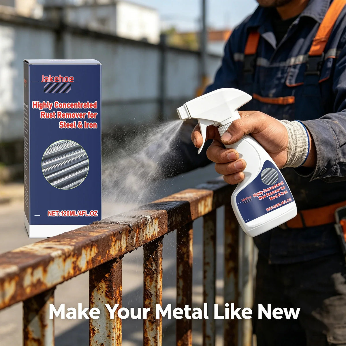 Steel & Iron Rust Remover Spray – Restore Metal Surfaces 120ml Rust Remover Spray Qme