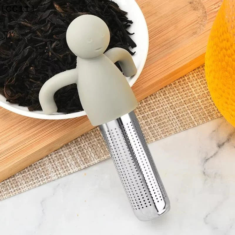 Human-Shaped Stainless Steel Tea Infuser | 6 Colors Tea Infuser Qme