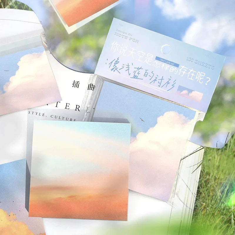 Colorful Clouds To-Do List Notepad – 100–600 Sheets, 7 Colors To-Do List Notepad Qme