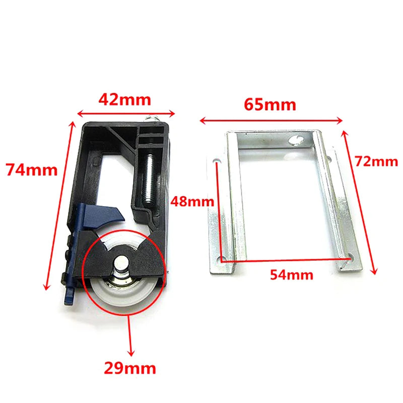 Sliding Wardrobe Door Roller Pulley Top Bottom Runner Guide Door Roller Pulley Qst