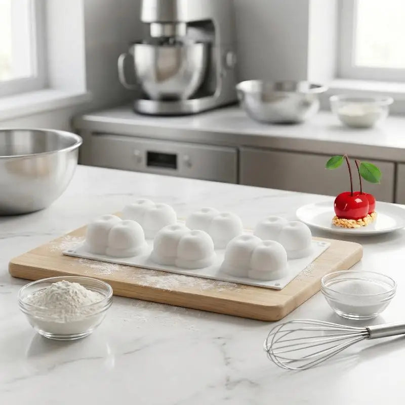Cherry Design Food-Grade Silicone Chocolate & Mousse Mold Silicone Baking Mold Qme