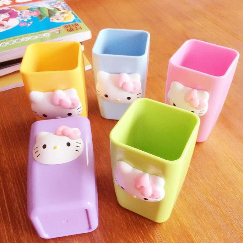 Hello Kitty Plastic Mouthwash Cup – Shock-Resistant, 12 Colors Plastic Mouthwash Cup Qme