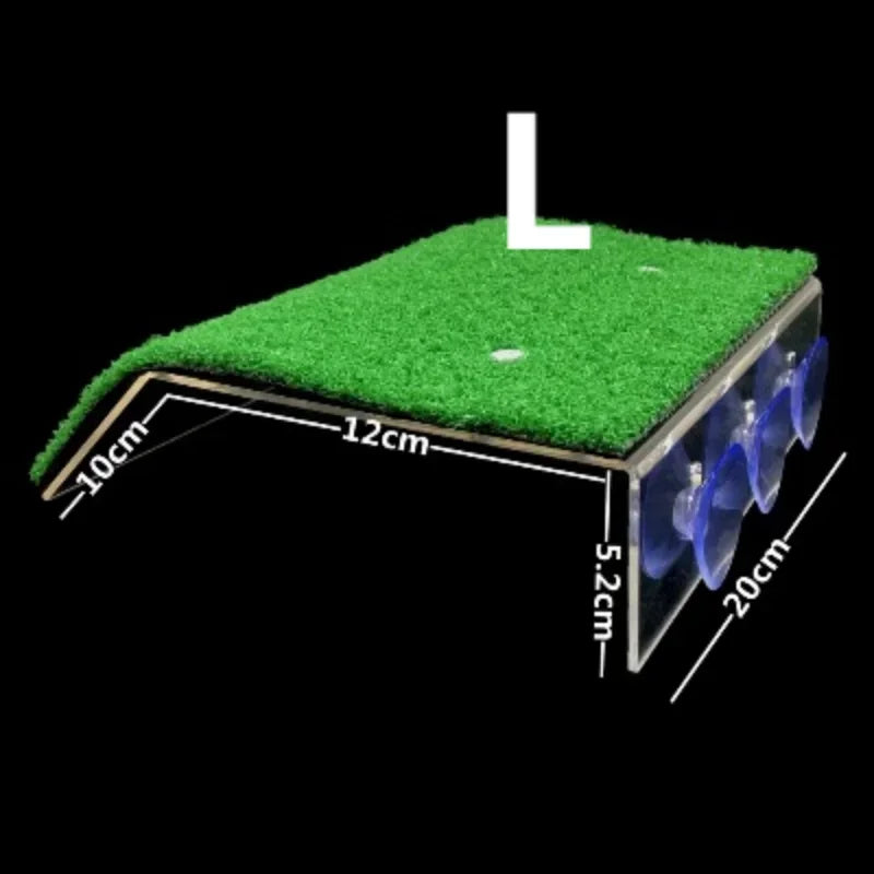 Turtle Basking Platform Floating Island Moss Climbing Ladder Reptile Basking Platform Qme