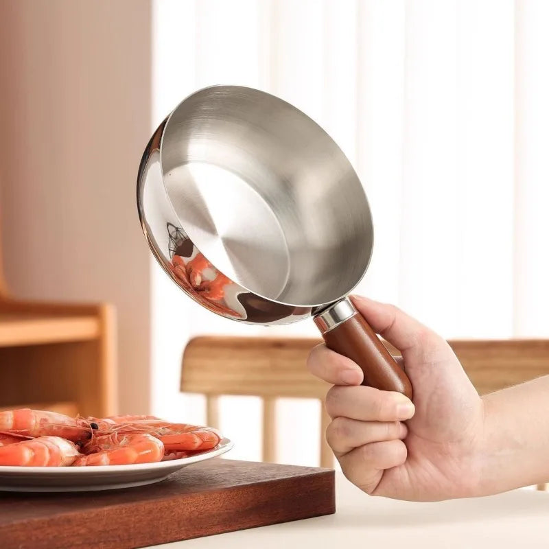 Stainless Steel Small Noodle Pot – Single Serve Mini Cooking Pot Mini Cooking Pot Qme
